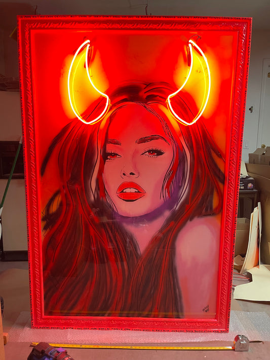 SOLD - "THE APOLOGY YOU'LL NEVER GET" 48x72 wooden canvas mixed media