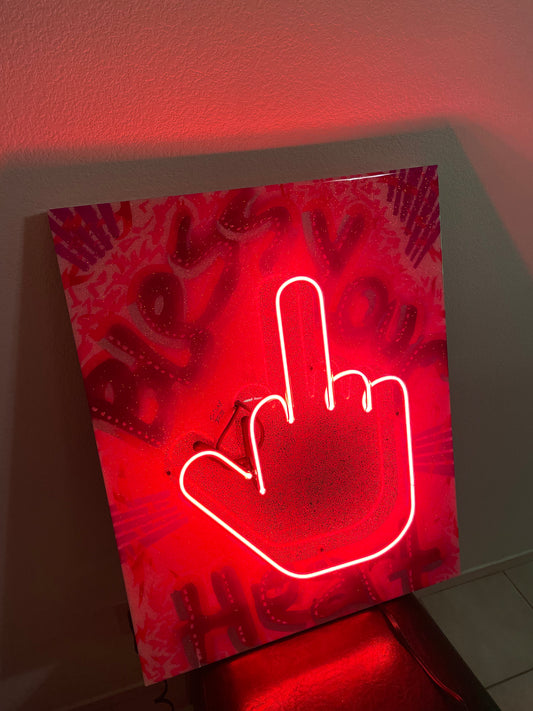 "BLESS YOUR HEART" 24x30 wooden canvas mixed media