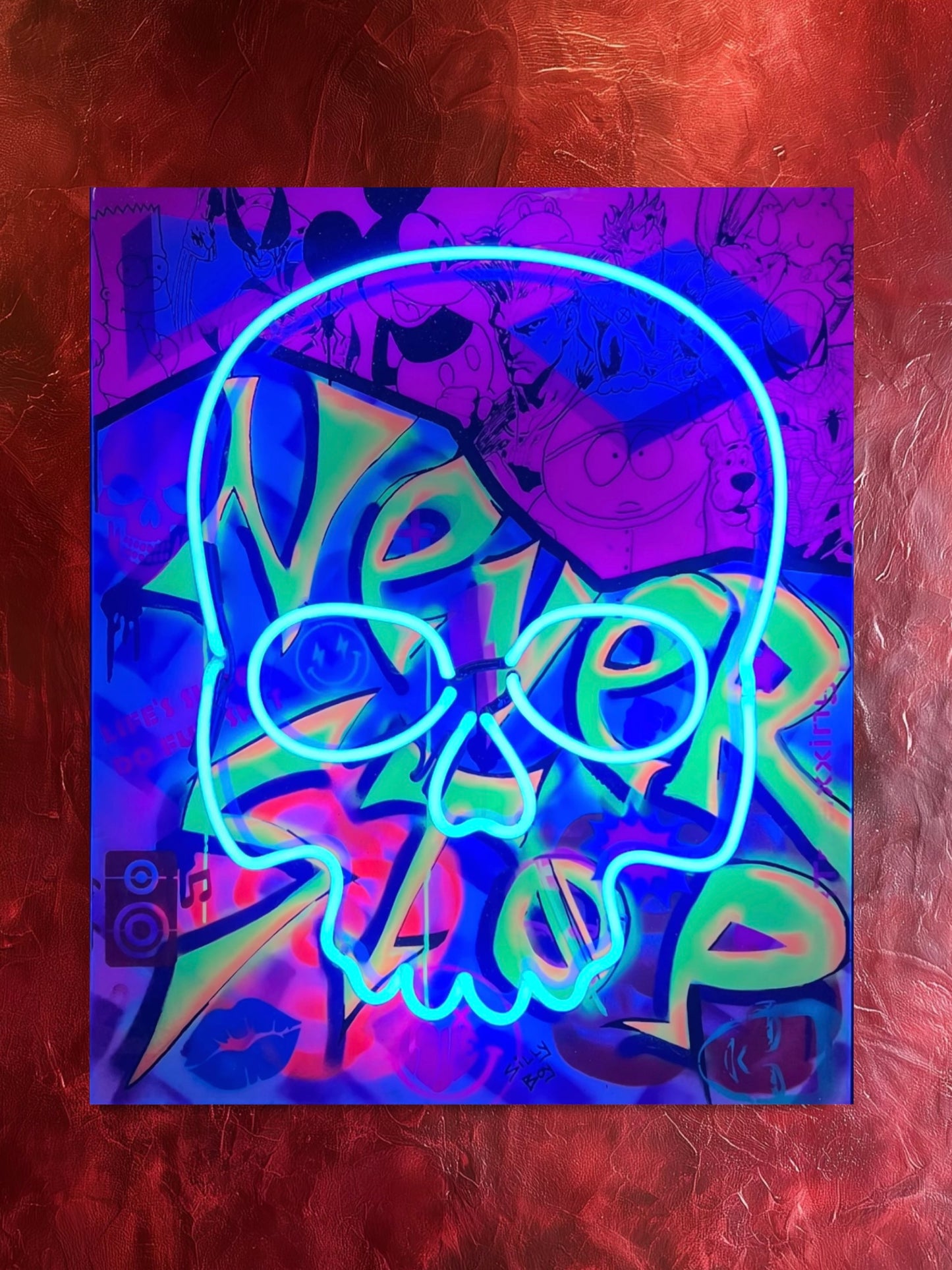 "SOMETHINGNESS" - 30 x 36 wooden canvas mixed media